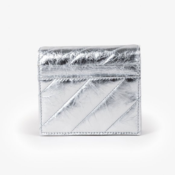 Balenciaga Crush Metallized Quilted Wallet - Picture 4 of 13
